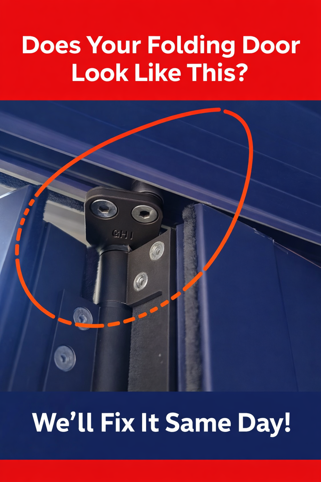 Folding door roller replacement — Germiston Gauteng