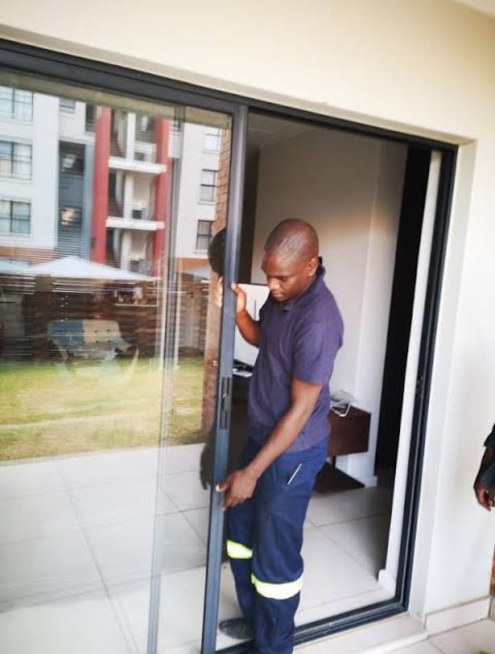 We Fix Doors technician repairing sliding door in Pretoria East — same day service from R850